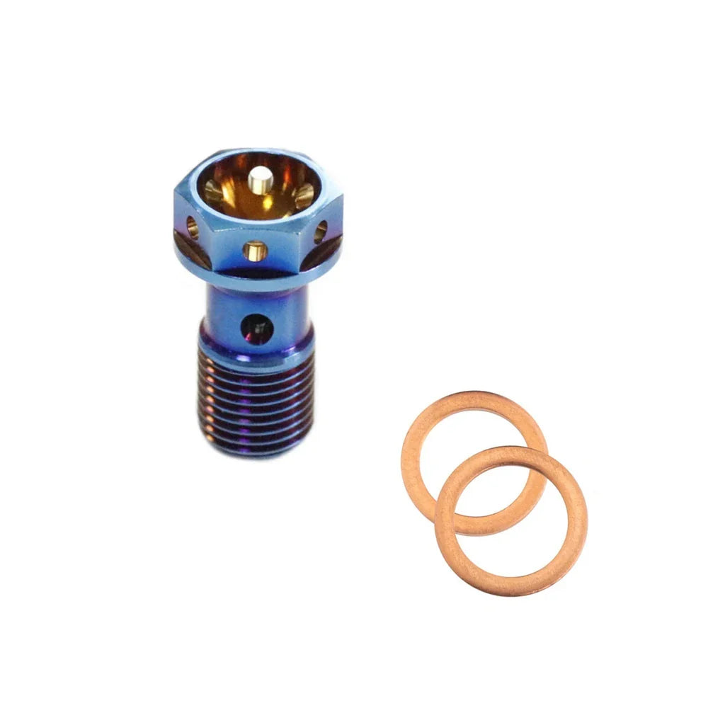 M10 x 1.00 Titanium Banjo Bolt – Grade 5 ( 2 pack )